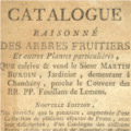 Catalogue Raisonné Des Arbres Fruitiers